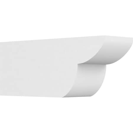 Ekena Millwork Standard Crestline Architectural Grade PVC Rafter Tail, 6"W X 8"H X 20"L RFTP06X08X20CRE